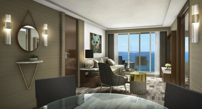 NCL, Norwegian Spirit, Aft-Facing Owner's Suite with Master Bedroom & Balcony 1.jpg